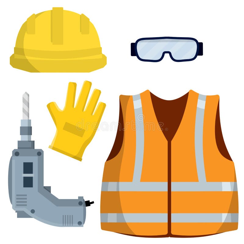 Trabajador con gafas de seguridad. constructor con equipo de seguridad.