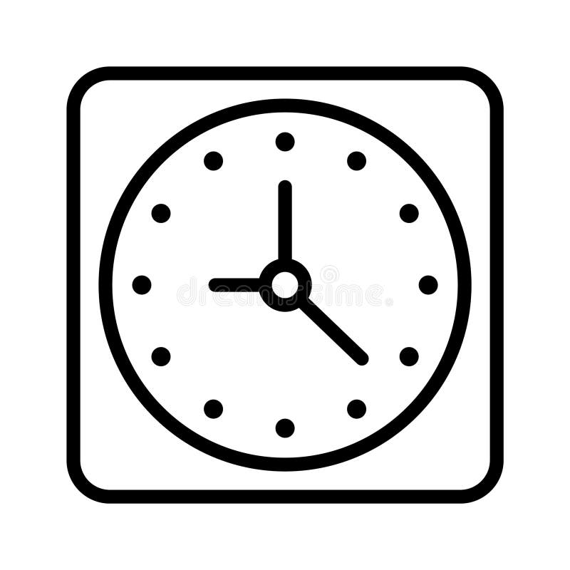 Prendi questa fantastica icona dell'orologio da parete nel moderno royalty illustrazione gratis
