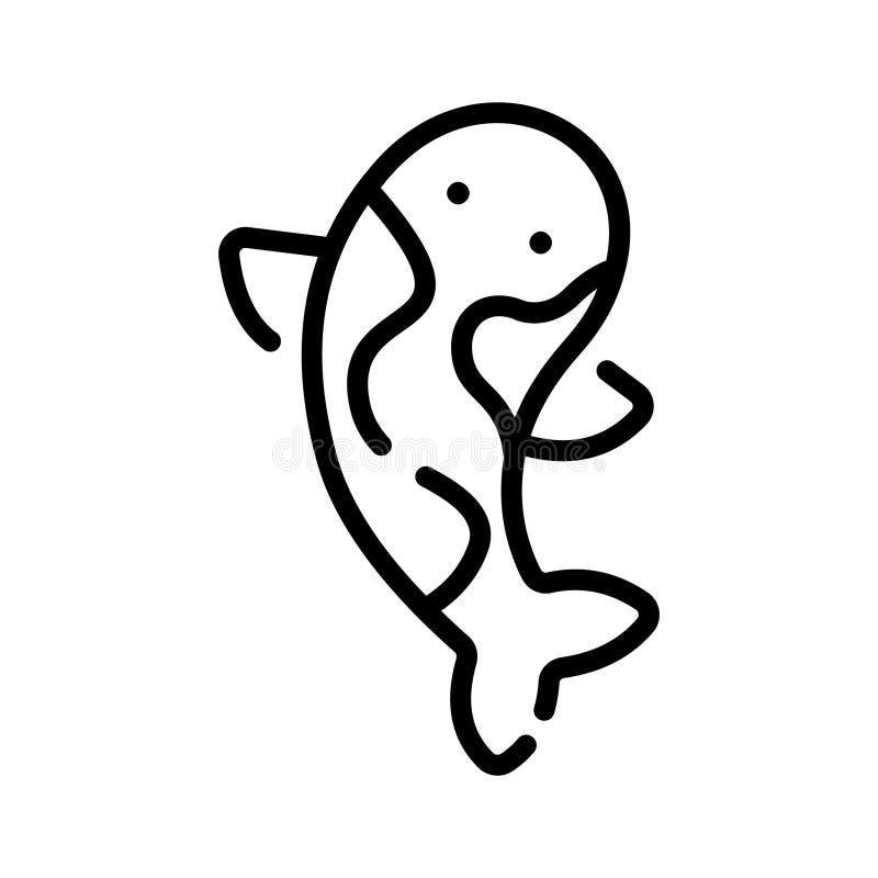 Prendi questa fantastica icona di koi fish in stile moderno illustrazione vettoriale