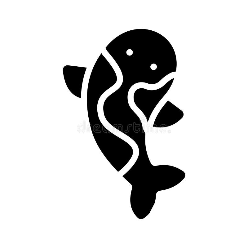 Prendi questa fantastica icona di koi fish in stile moderno illustrazione vettoriale