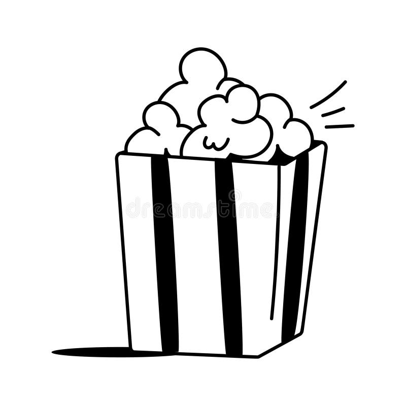 Prendi questa fantastica icona di popcorn in stile moderno royalty illustrazione gratis