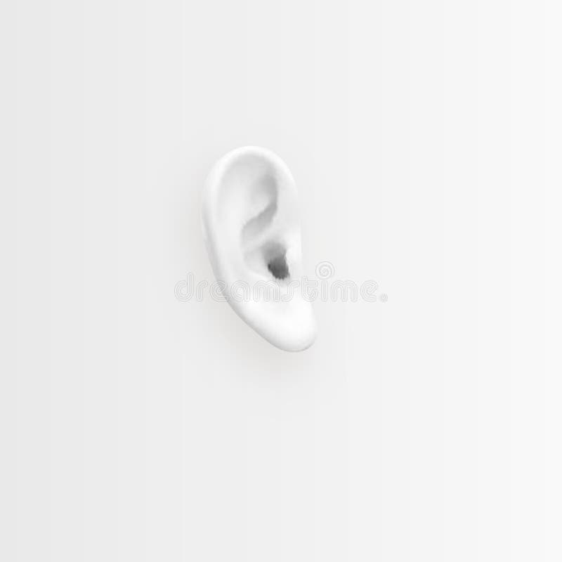 Prenez soin de votre audition Fond avec l'oreille réaliste Illustration de vecteur illustration libre de droits Prenez soin de votre audition Fond avec l'oreille réaliste Illustration de vecteur illustration libre de droits
