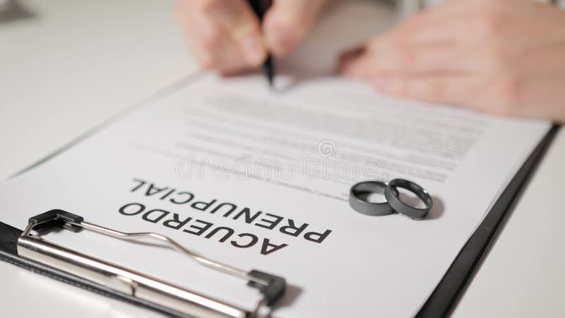 Prenuptial Agreement In Korean speaking Woman S Hand Signs Documents free-printable-prenuptial-agreement-legal-forms-survey-template