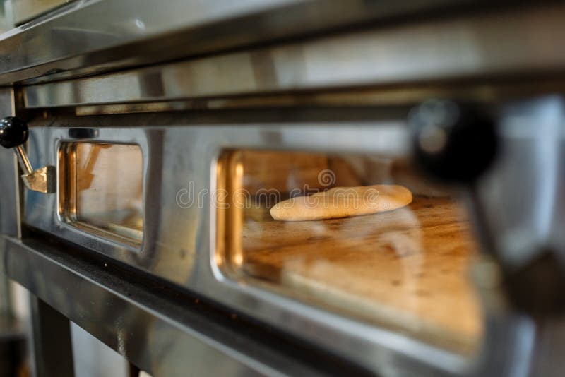 Preparation of Baking in the Electric Oven in the Kitchen of the Restaurant Stock Image Image
