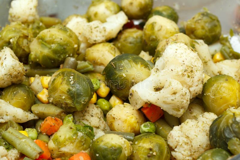 Boiled vegetables stock photo. Image of healthy, brussels 30125908