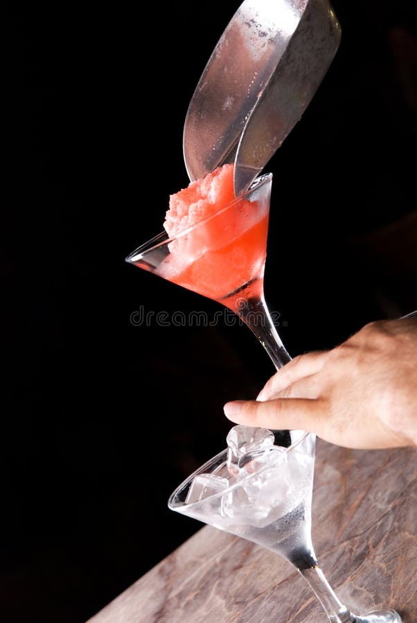 Preparation of frozen cocktail