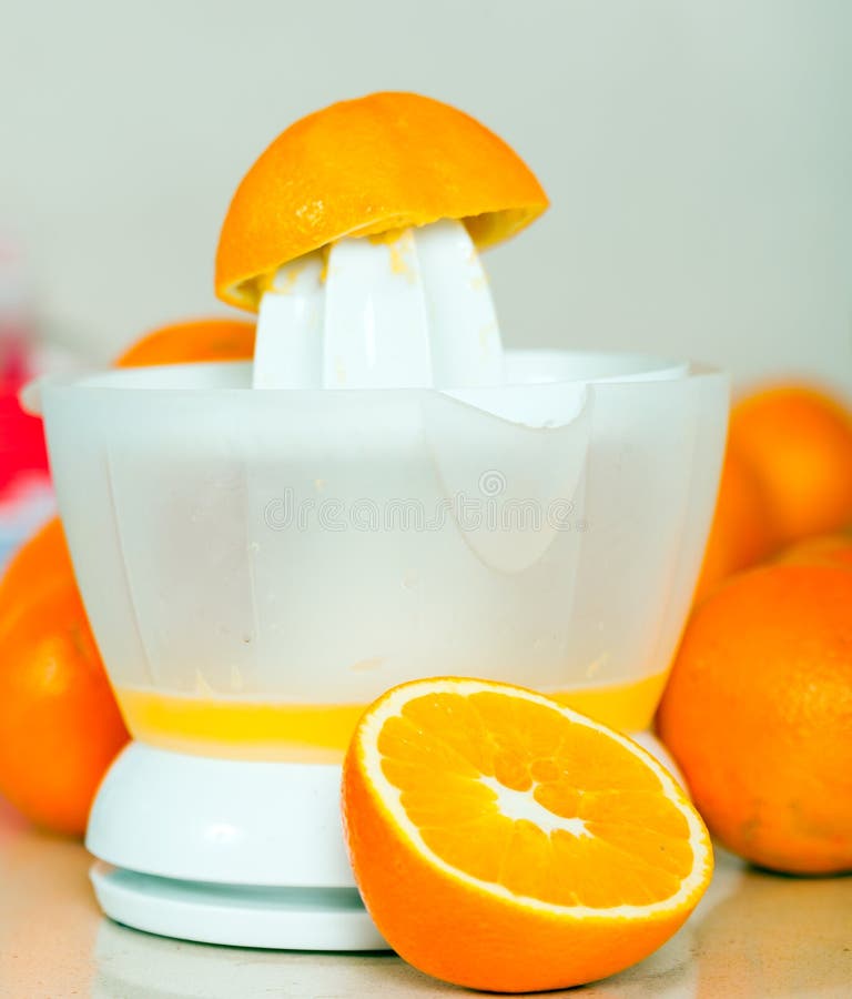 Preparation of Orange Juice Stock Image Image of ripe, citrus 60419233