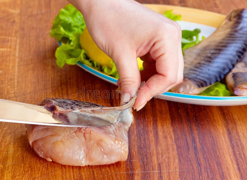 Preparation salted fish stock image. Image of vegetable 22002459