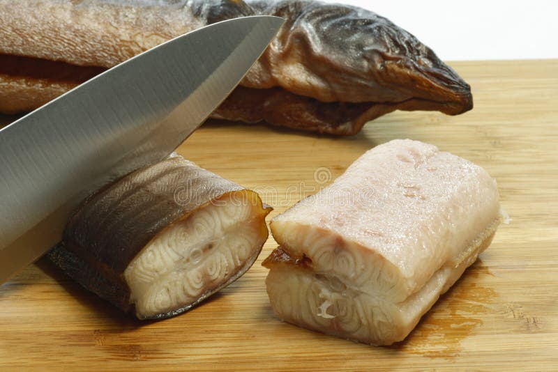 Preparation of smoked eel