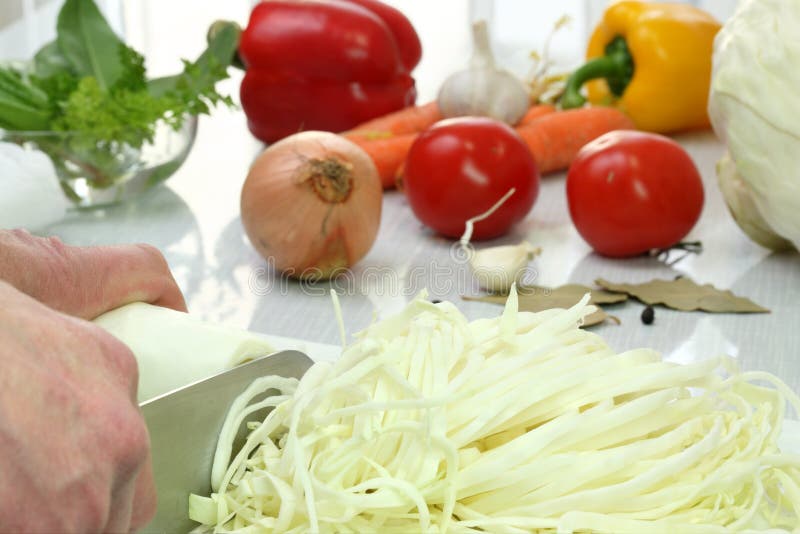 Preparation of Vegetable Soup. Stock Image Image of onion, group