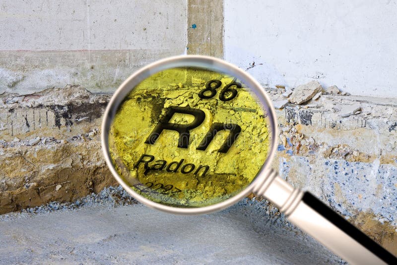 Preparatory stage for the construction of a ventilated crawl space in an old brick building - Searching gas radon concept image