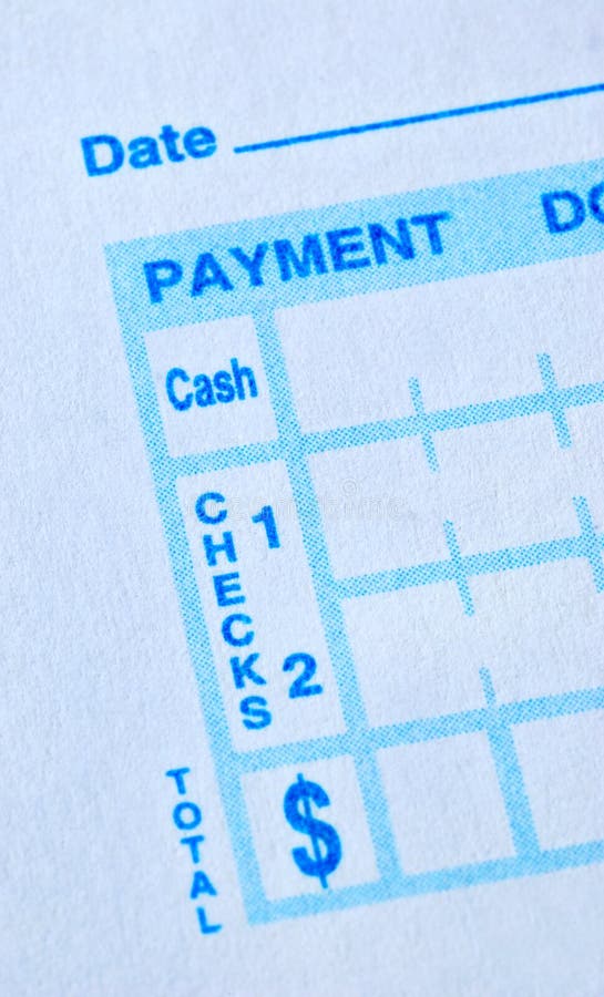 Banking Slip after an ATM Transaction Stock Image Image of debit