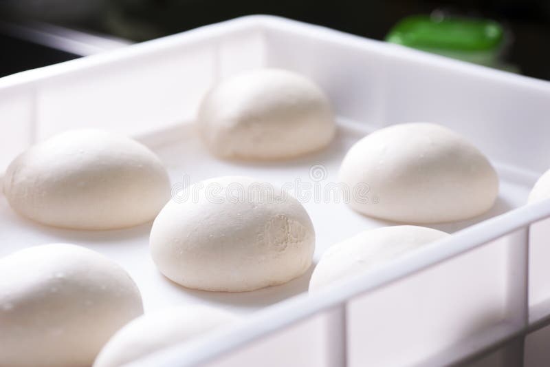 Prepared Dough on Silver Tray Stock Photo Image of circle, polish