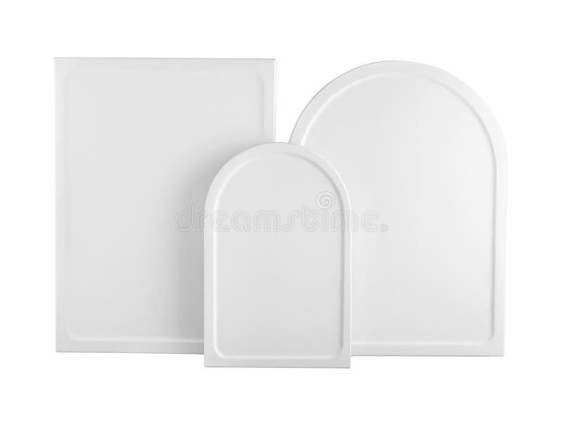 Prepared White Wood Panel Icon Painting Blank Iconography Stock Photos