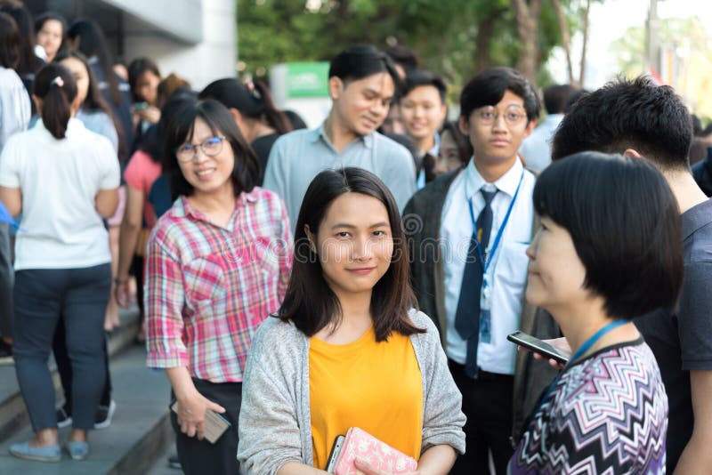 Preparedness for fire drill. Bangkok, Thailand - December 20, 2019 : Many working people preparedness for fire drill or other disaster at office in Bangkok stock photography Preparedness for fire drill. Bangkok, Thailand - December 20, 2019 : Many working people preparedness for fire drill or other disaster at office in Bangkok stock photography