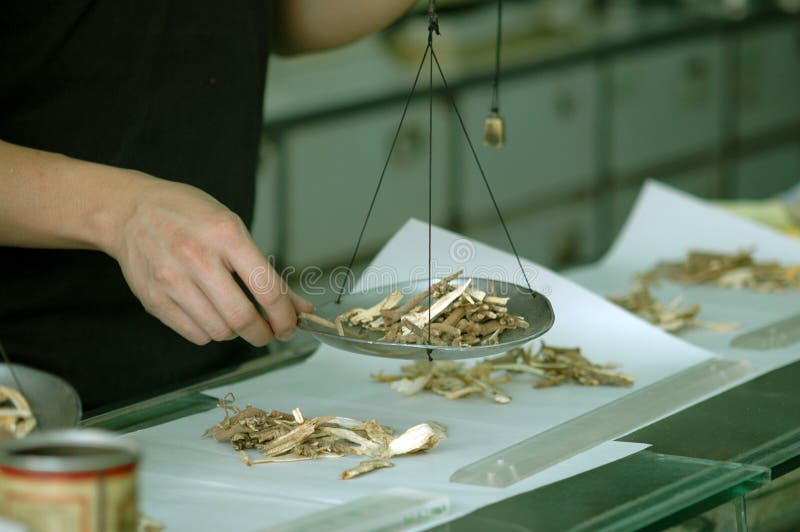 Preparing Chinese Medicine stock photography Preparing Chinese Medicine stock photography