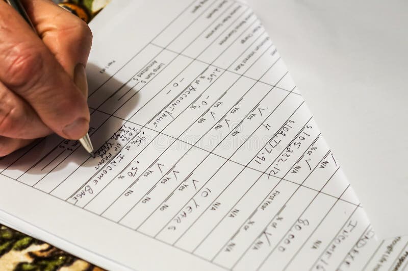 Preparing taxes royalty free stock photography Preparing taxes royalty free stock photography