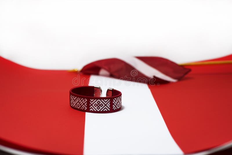 Preparing to independence day of Latvia. royalty free stock photos Preparing to independence day of Latvia. royalty free stock photos
