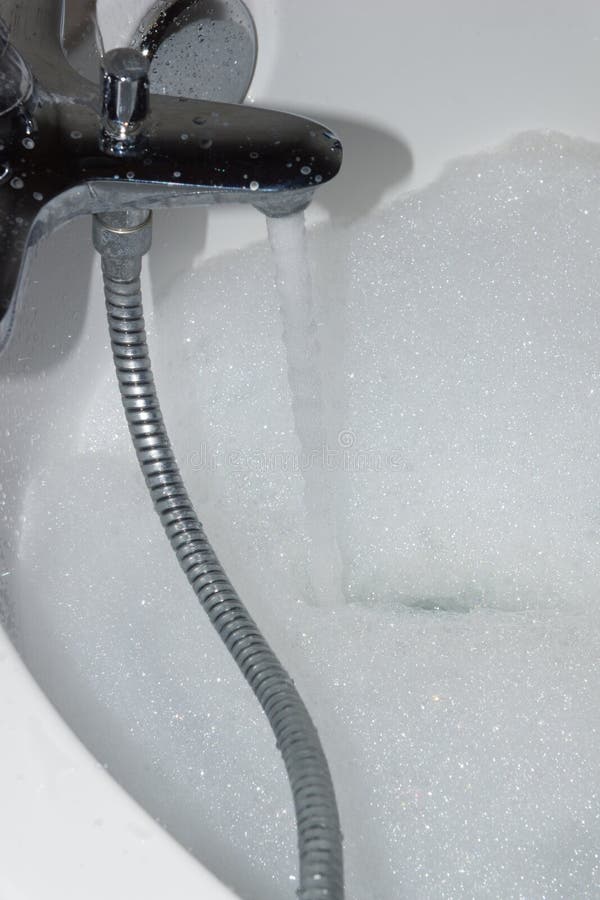 Preparing To Take Relaxing Bath Foam Stock Photos Free & RoyaltyFree
