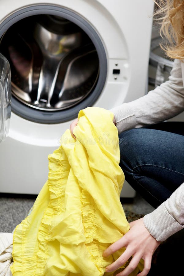 Prepering clothes wash. stock photo. Image of chores 92090058