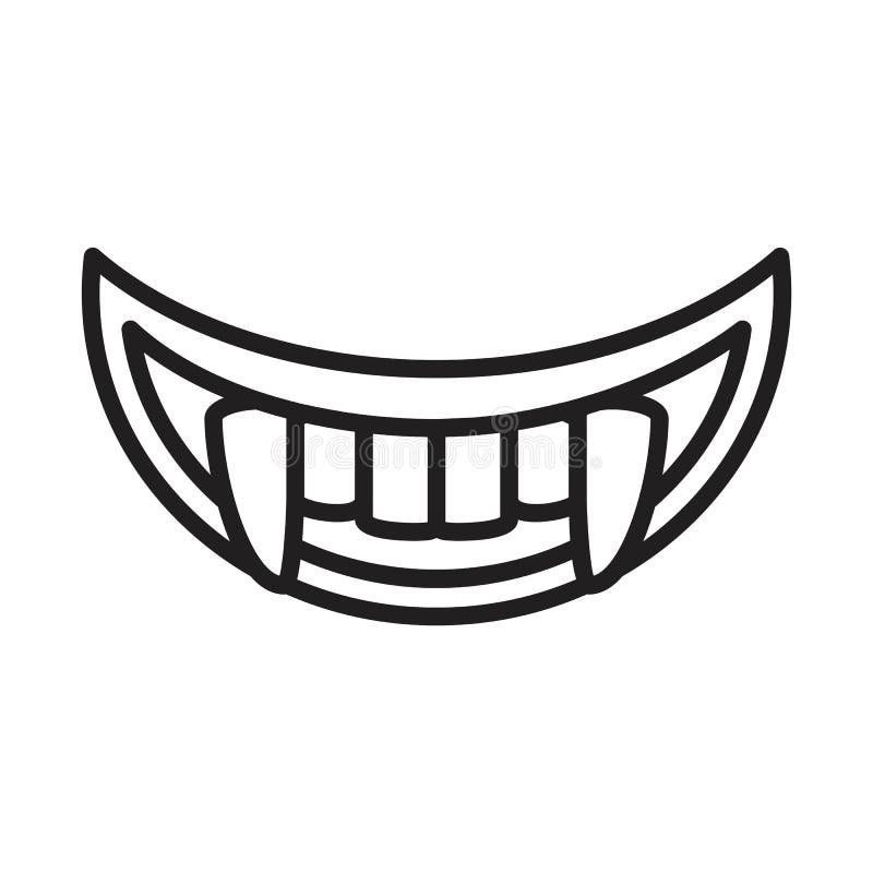 Dentes, Ilustração Do ícone Dentes Do Vampiro Para Desenho Gráfico E Web  Ilustração Stock - Ilustração de disfarce, sangue: 171153355