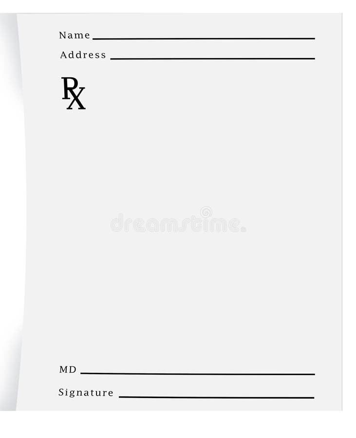 Prescription Pad Blank