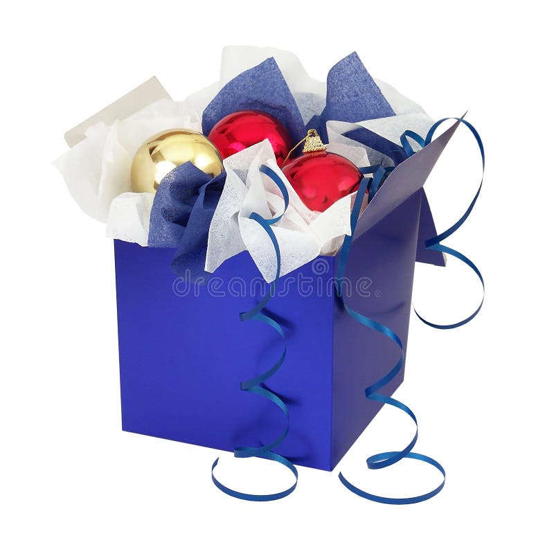 Present Box with Christmas Toys Stock Image Image of happy, holiday