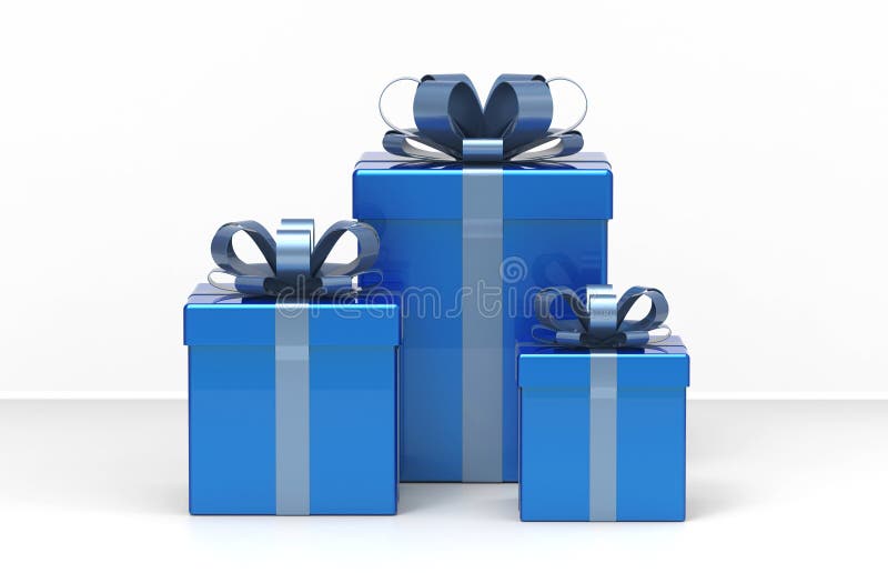 Present boxes stock image. Image of heap, white, ribbon 11457733