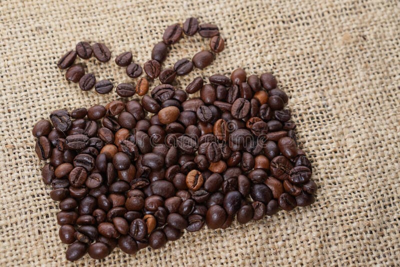 Present Made of Coffee Beans Stock Image Image of brown, drink 108448985