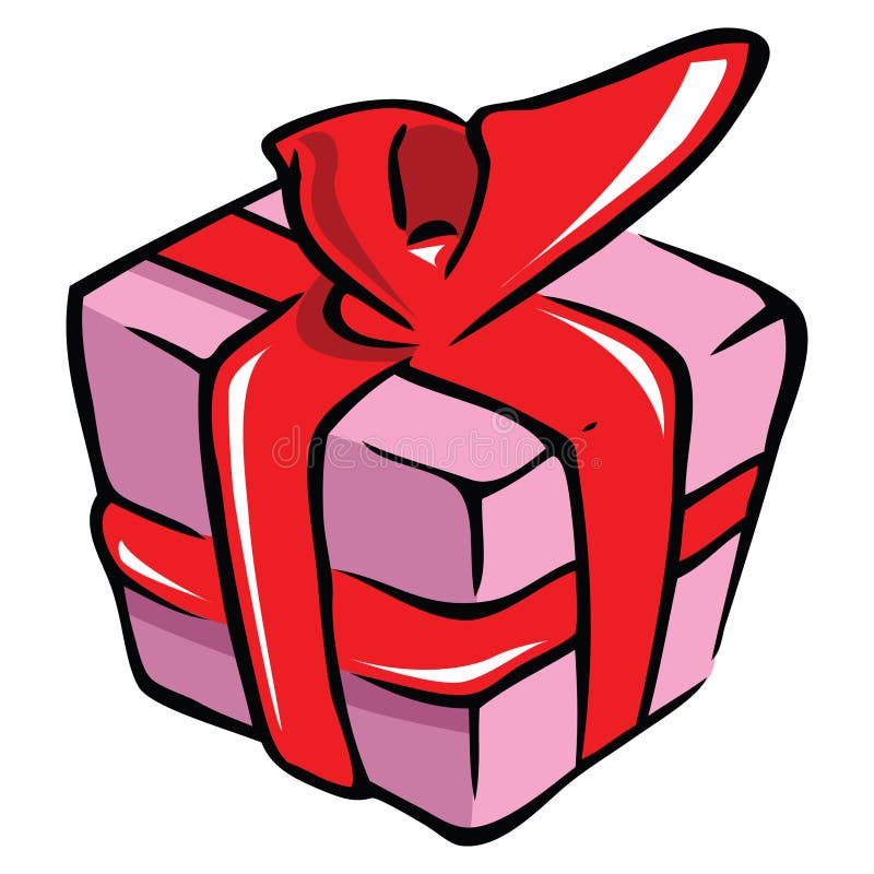 Present and ribbon stock vector. Illustration of anniversary 9749996