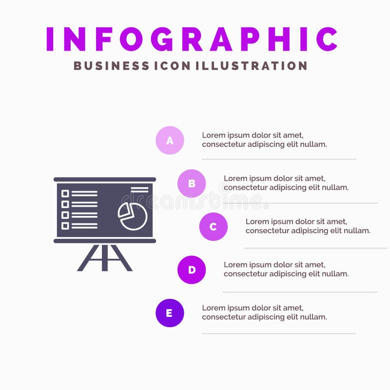 Presentation Analytics, affär, diagram, graf, marknadsföring, för symbolsInfographics 5 för rapport fast bakgrund för presentatio stock illustrationer Presentation Analytics, affär, diagram, graf, marknadsföring, för symbolsInfographics 5 för rapport fast bakgrund för presentatio stock illustrationer