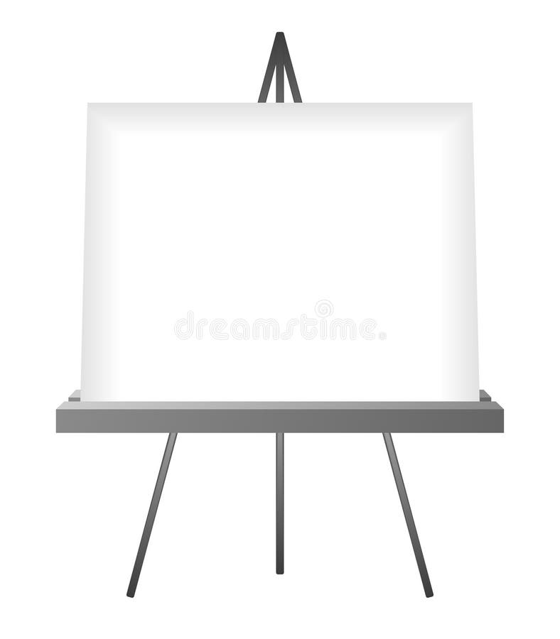 Easel. Vector sketch stock vector. Illustration of drawing - 60164797