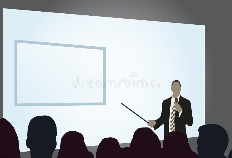 Presentation at a business conference