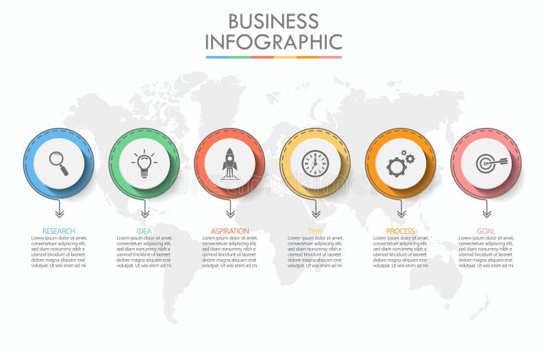 Presentation Business road map infographic template royalty free illustration Presentation Business road map infographic template royalty free illustration