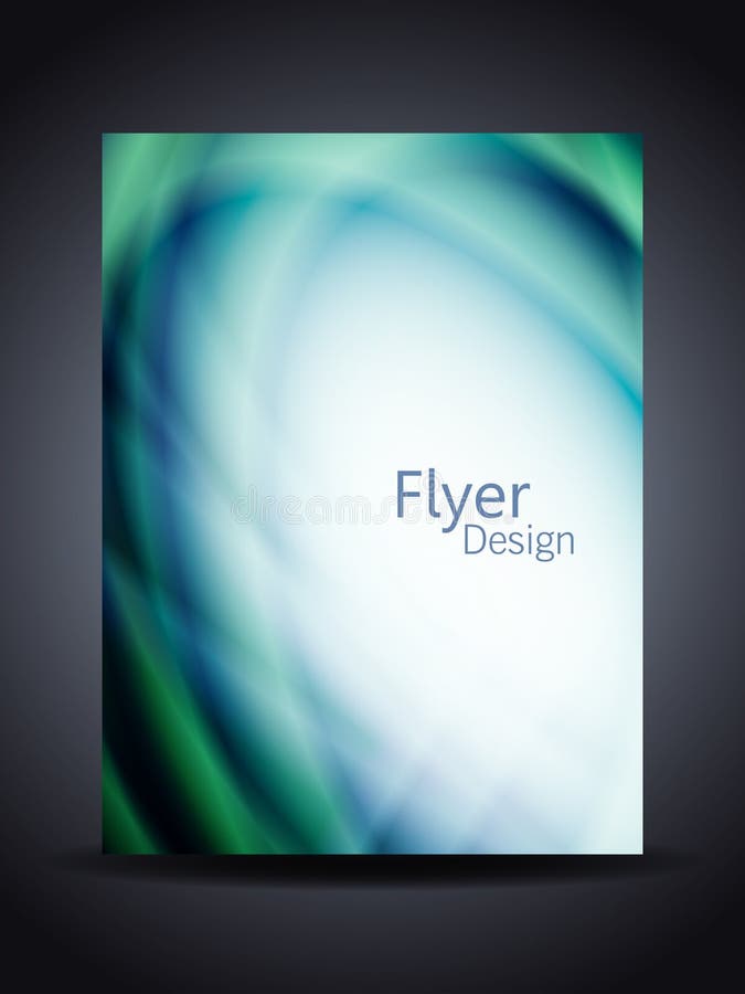 Presentation of creative corporate flyer or cover vector illustration