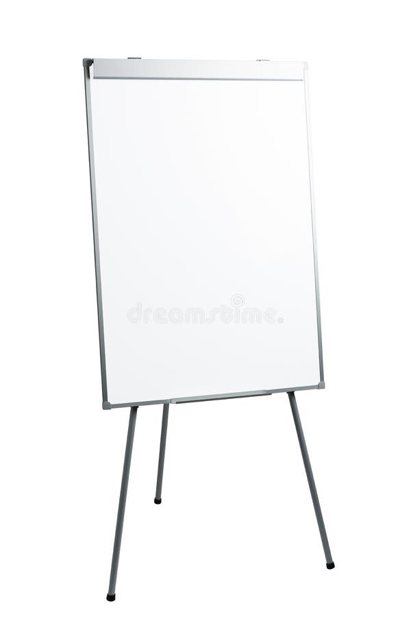 Presentation flipchart easel stand board, isolated on white