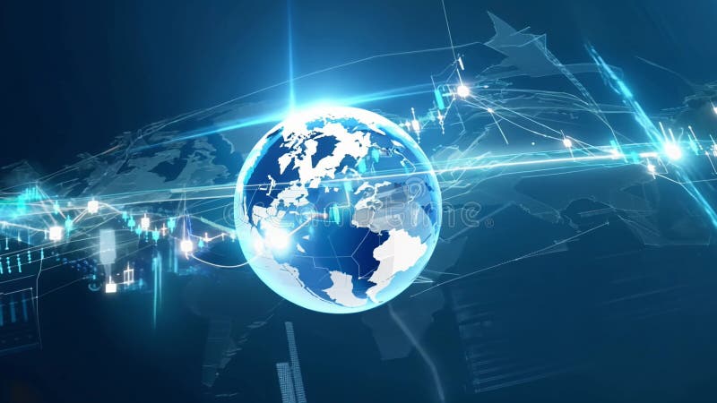 Exploring global economic trends with data visualization and analysis techniques vector illustration