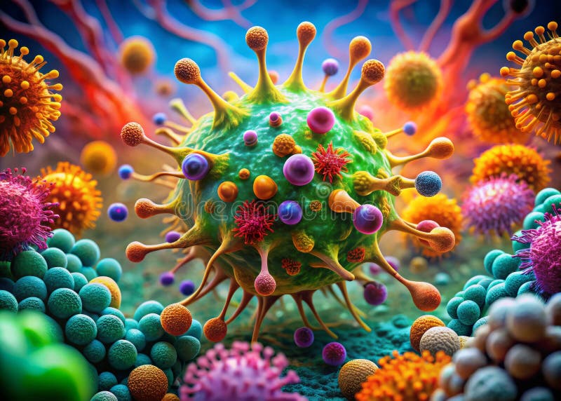 Presentazione del meccanismo di difesa cellulare Uno sguardo microscopico alla macrofagocitosi. Le macrofagi componenti essenziali del sistema immunitario svolgono un ruolo fondamentale nella difesa del corpo contro gli agenti patogeni e i detriti cellulari. Questa immagine microscopica mostra il processo dinamico di fagocitosi in cui i macrofagi invadono e distruggono gli invasori stranieri. I dettagli intricati rivelano la notevole capacità del macrofago di identificare le particelle nocive e di interiorizzarle efficacemente rimuovendo