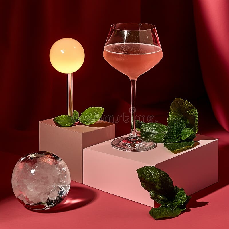Presentazione elegante con elementi geometrici e illuminazione ambientale creata con strumenti generici AI illustrazione di stock