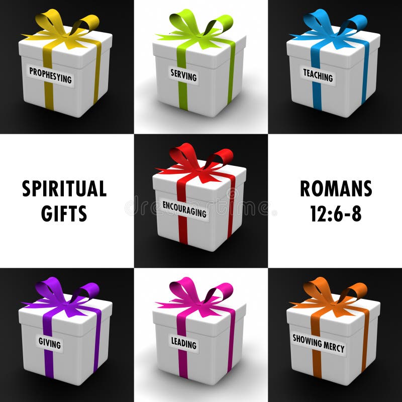 Gifts representing the gifts of the Holy Spirit. Gifts representing the gifts of the Holy Spirit.