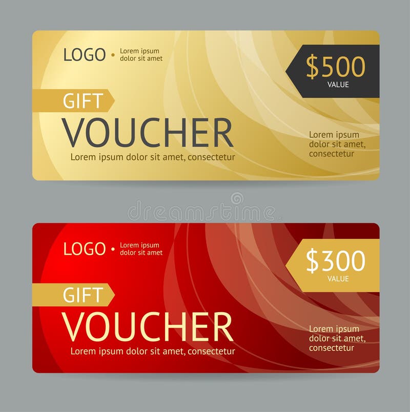 Gift Voucher Template. Luxury Design. Vector illustration. Gift Voucher Template. Luxury Design. Vector illustration