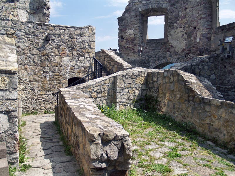 Preserved interior of the Castle of Strecno