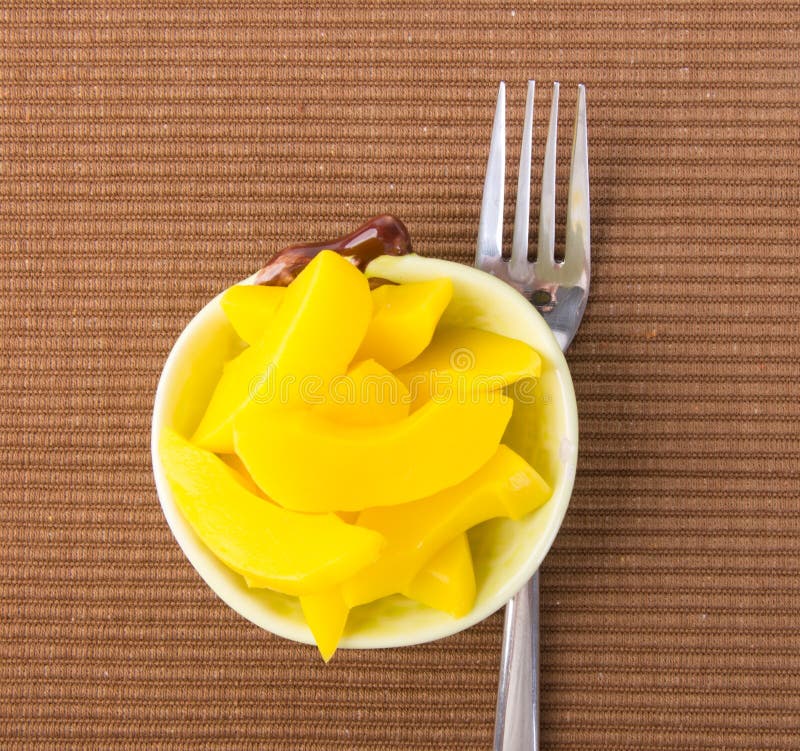Preserved Mango Fruits Snack on a Background Stock Image Image of
