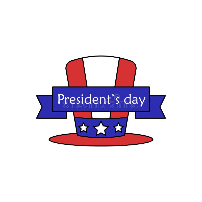 President Day Hat Icon Simple Line Outline Vector Elements Of Color Public Holiday Icons For Ui And Ux Website Or Mobile Stock Illustration Illustration Of Design Celebration 172033357