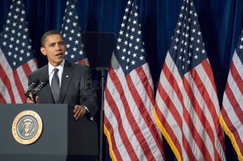 Presidente Barack Obama no Arizona foto de stock Presidente Barack Obama no Arizona foto de stock