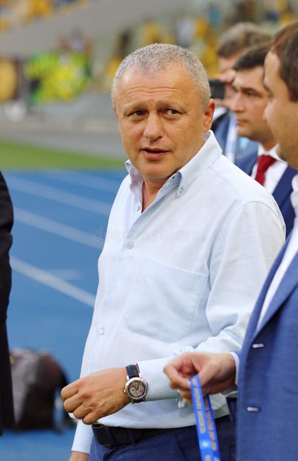 Presidente do FC Dynamo Kyiv Igor Surkis fotografia de stock royalty free Presidente do FC Dynamo Kyiv Igor Surkis fotografia de stock royalty free