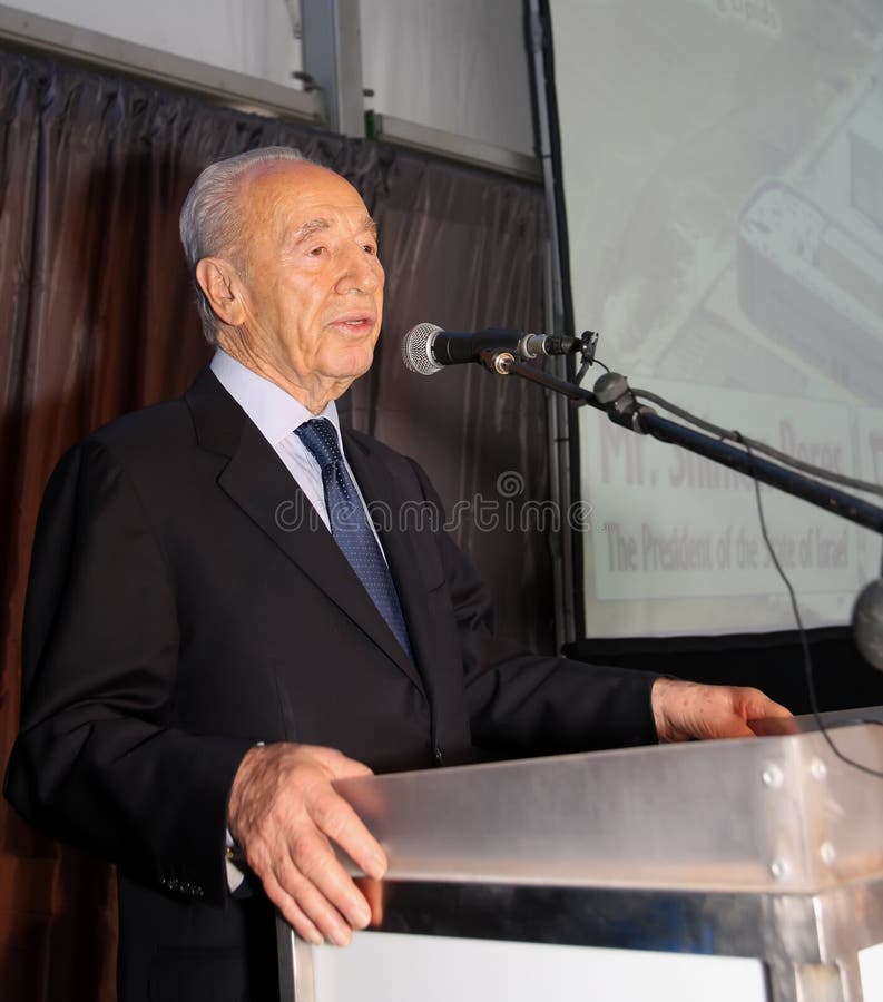 Presidente israelita Shimon Peres. fotografia de stock royalty free Presidente israelita Shimon Peres. fotografia de stock royalty free
