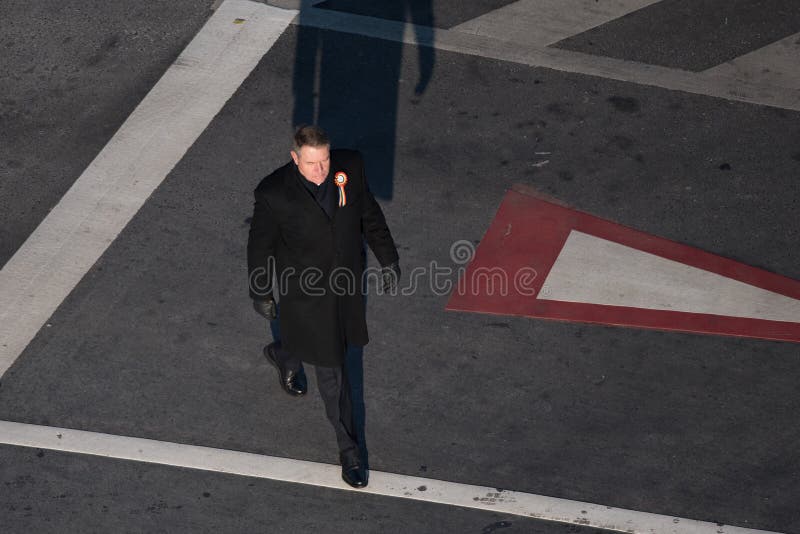 Presidente rumano Klaus Iohannis foto de archivo Presidente rumano Klaus Iohannis foto de archivo