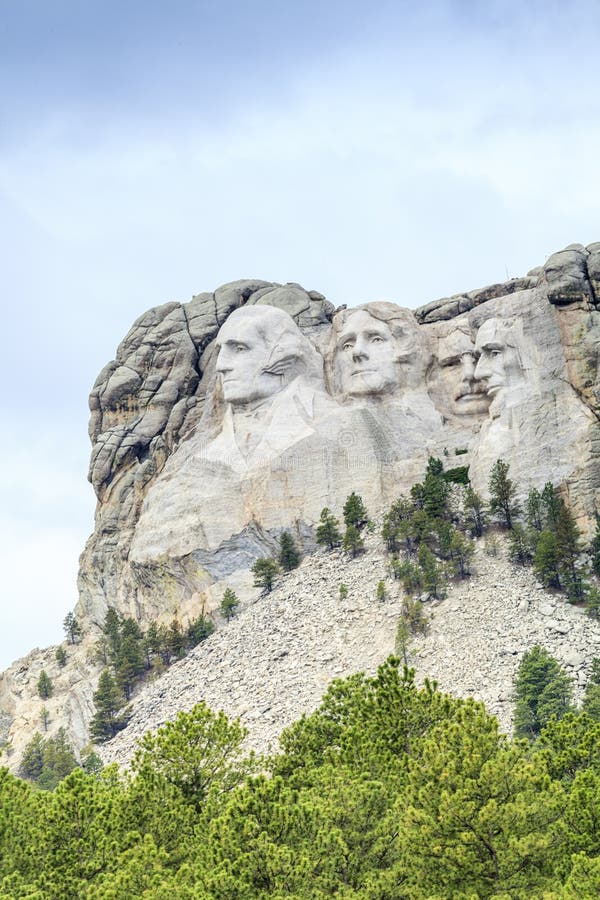 Los Presidentes Del Monte Rushmore, Dakota Del Sur. Foto de archivo