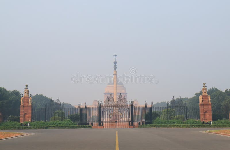 Presidenthus New Delhi Indien arkivbild Presidenthus New Delhi Indien arkivbild